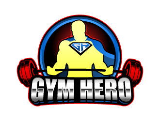 Gym Hero logo design by lestatic22