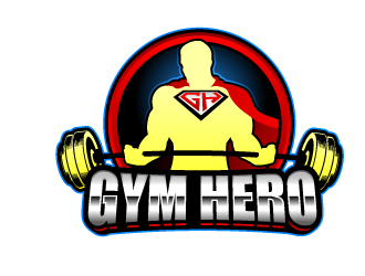 Gym Hero logo design by lestatic22