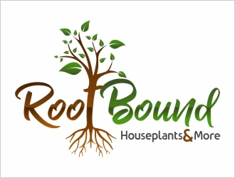 Root Bound  - Houseplants and More logo design by Shabbir