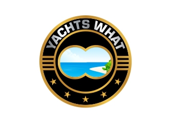 Yachts What (part of Super Yacht Captain) logo design by MarkindDesign