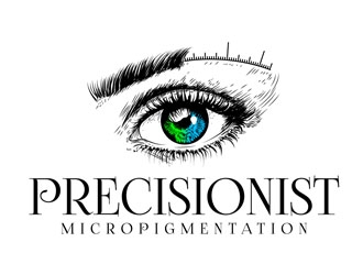 Precisionist Micropigmentation logo design by DreamLogoDesign