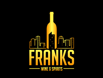 Franks Wine & Spirits logo design by Ultimatum