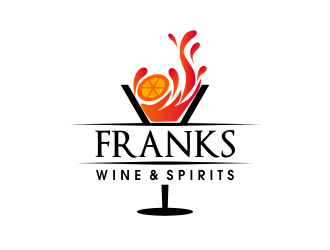 Franks Wine & Spirits logo design by JessicaLopes