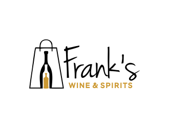 Franks Wine & Spirits logo design by Gwerth