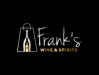Franks Wine & Spirits logo design by Gwerth