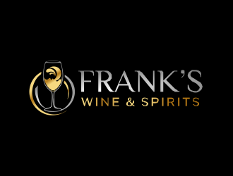 Franks Wine & Spirits logo design by Gwerth