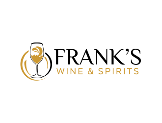 Franks Wine & Spirits logo design by Gwerth
