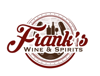 Franks Wine & Spirits logo design by AamirKhan