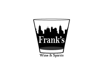 Franks Wine & Spirits logo design by Sabrina
