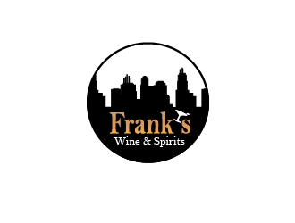 Franks Wine & Spirits logo design by Sabrina