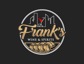Franks Wine & Spirits logo design by torresace