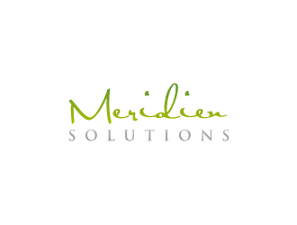 Meridien Solutions logo design by bricton