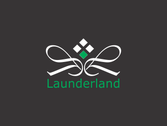 Launderland  logo design by kanal
