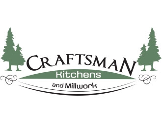 Craftsman Kitchens and Millwork  logo design by not2shabby
