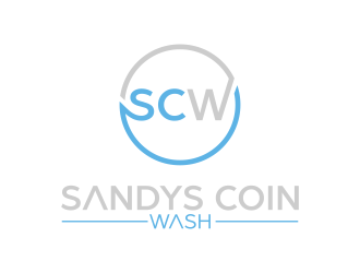 Sandys Coin Wash logo design by qqdesigns