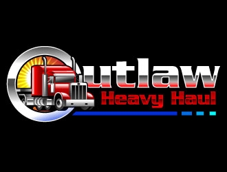 Outlaw Heavy Haul logo design by Suvendu