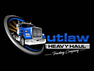 Outlaw Heavy Haul logo design by Suvendu