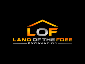 Land of the free excavation logo design by bricton