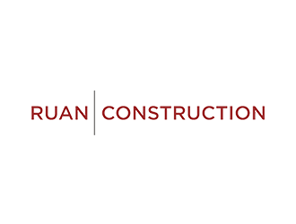 Ruan Construction logo design by EkoBooM