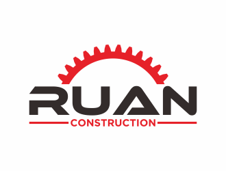 Ruan Construction logo design by luckyprasetyo
