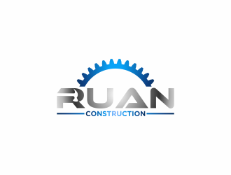 Ruan Construction logo design by luckyprasetyo