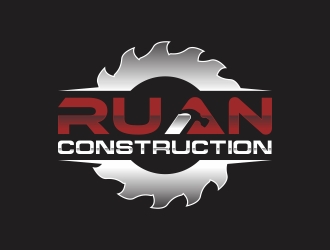 Ruan Construction logo design by rokenrol