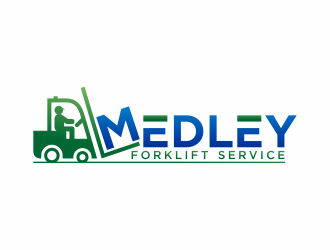 Medley Forklift Service logo design by hidro