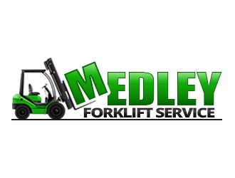 Medley Forklift Service logo design by XyloParadise