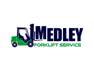 Medley Forklift Service logo design by beejo