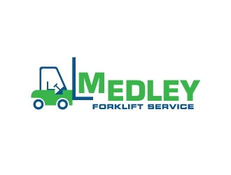 Medley Forklift Service logo design by zakdesign700
