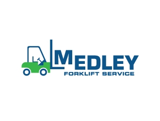 Medley Forklift Service logo design by zakdesign700