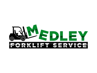 Medley Forklift Service logo design by mewlana