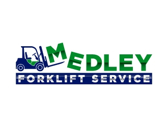 Medley Forklift Service logo design by mewlana