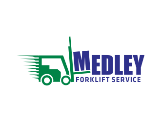 Medley Forklift Service logo design by AisRafa