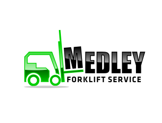 Medley Forklift Service logo design by AisRafa