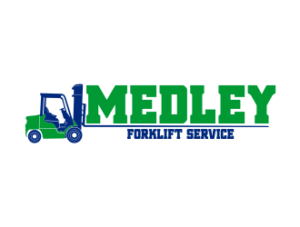 Medley Forklift Service logo design by beejo
