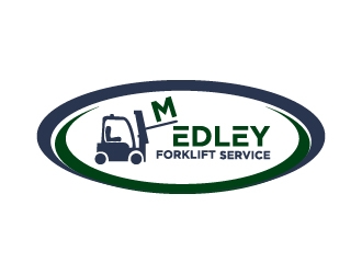 Medley Forklift Service logo design by twomindz