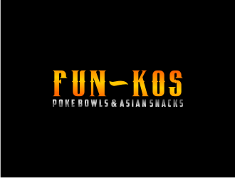 FUN-KOS Poke Bowls & Asian Snacks logo design by bricton
