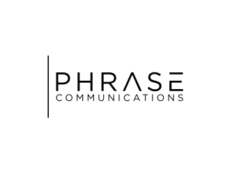 Phrase Communications logo design by johana