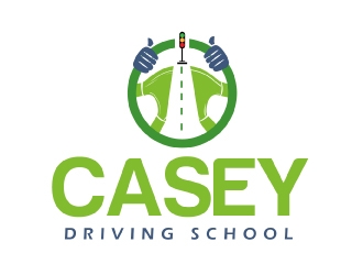 Casey Driving School logo design by AamirKhan