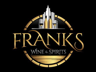 Franks Wine & Spirits logo design by lestatic22