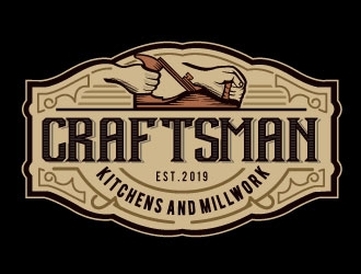 Craftsman Kitchens and Millwork  logo design by Conception