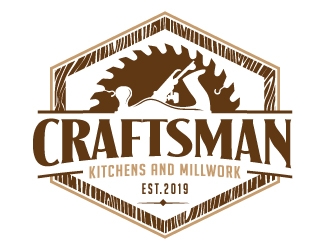 Craftsman Kitchens and Millwork  logo design by jaize