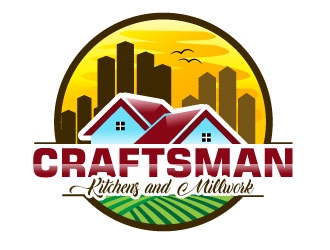 Craftsman Kitchens and Millwork  logo design by Suvendu