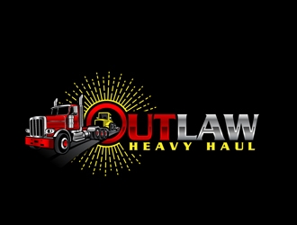 Outlaw Heavy Haul logo design by DreamLogoDesign