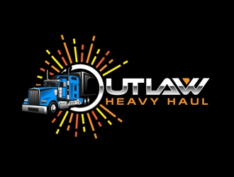 Outlaw Heavy Haul logo design by DreamLogoDesign
