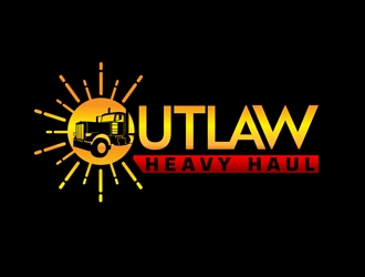 Outlaw Heavy Haul logo design by DreamLogoDesign