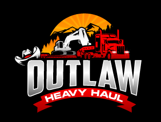 Outlaw Heavy Haul logo design by lestatic22