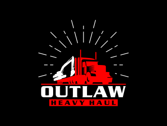 Outlaw Heavy Haul logo design by Garmos