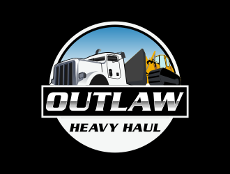 Outlaw Heavy Haul logo design by Kruger
